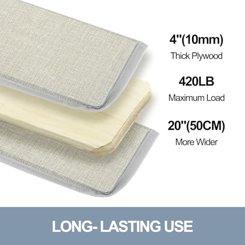 VERONLY Couch Cushion Support for Sagging Seat - (60x170CM) Wooden Sofa Support Strengthener Boards for 3 Seater, Large Sofa Rejuvenator Boards with Oxford Surface & Round Corner Treatment.(Beige - Image 4