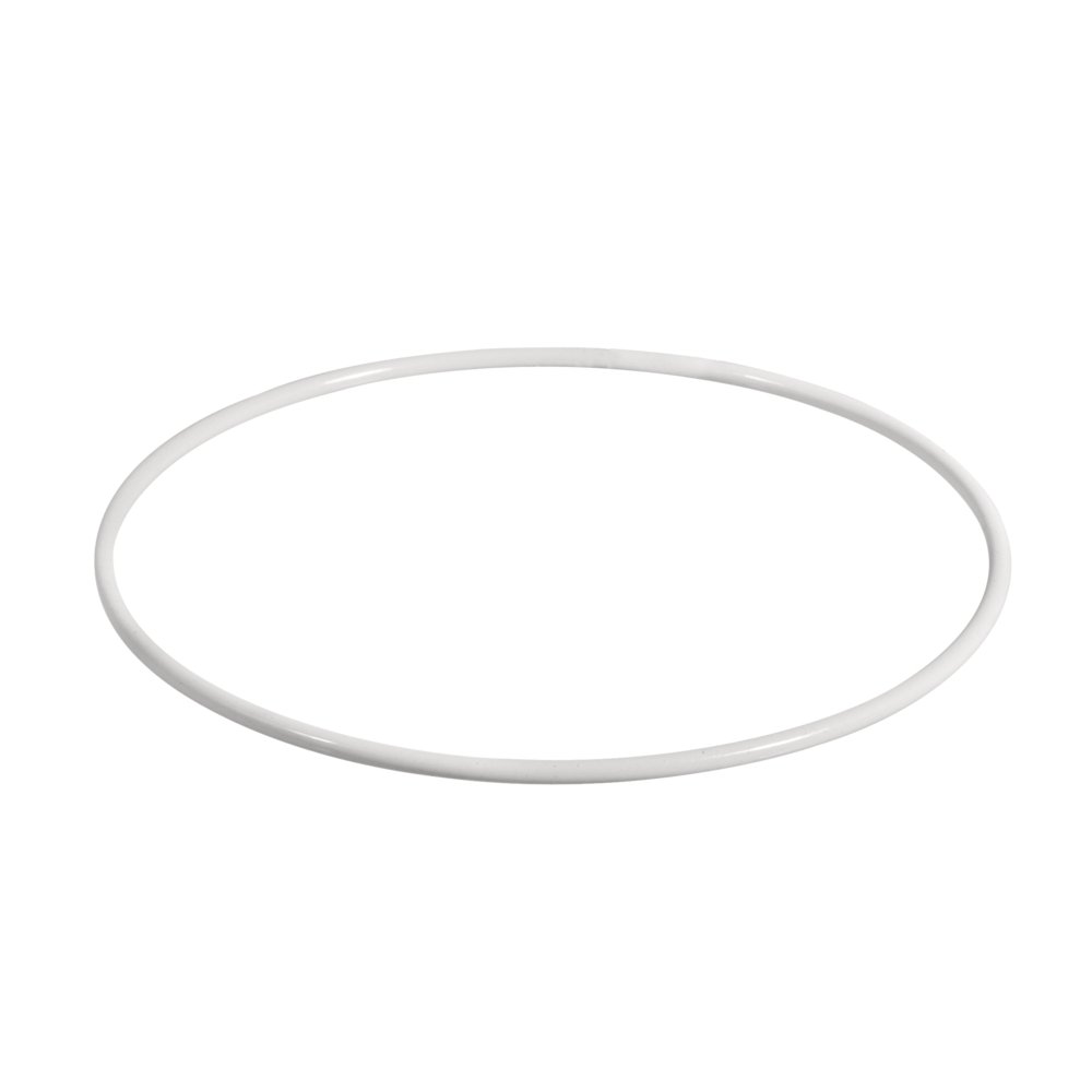 Rayher 2505200 Coated Metal Ring for Wedding Crafts, Hoop for Dream Catcher and Macrame, white, 20 cm