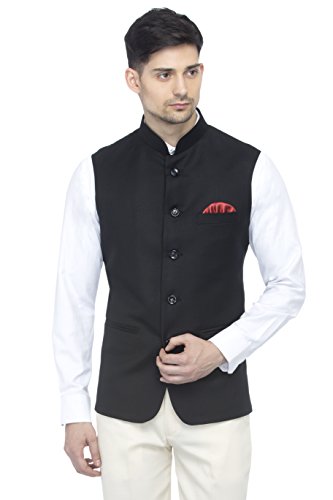 Image of FAVOROSKI Men's Cotton Blend Waist-Long Jacket