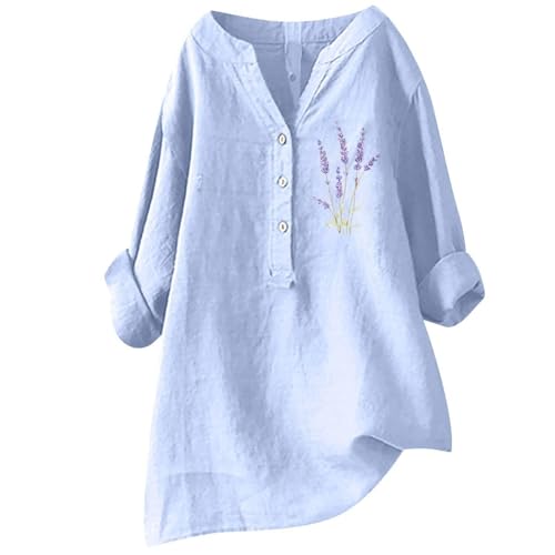 Linen Clothes for Women Linen Clothes for Women Down Blouses Tops Black Button Up Shirt Top Long