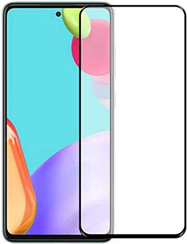 Image of ZARALA Tempered Glass Screen Protector Compatible for (Black) with Edge to Edge Coverage and Easy Installation kit (Samsung Galaxy A52 4G /5G)