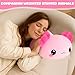 Xfrog Weighted Axolotl Plush, Großes Stofftier Gegen Ängste, Rosa Axolotl-Stoffspielzeug, Süße Umarmungs-Wurfkissenpuppe Für Jungen, Mädchen, Freundinnen, 35CM