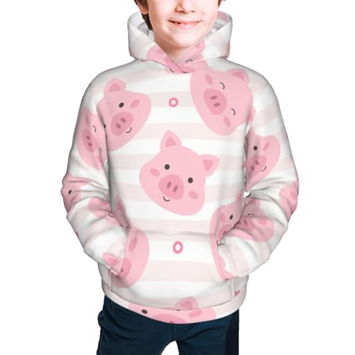 Cartoon Pig Kid Hoodies Boys Sweatshirts Girls Pullover with Pocket3