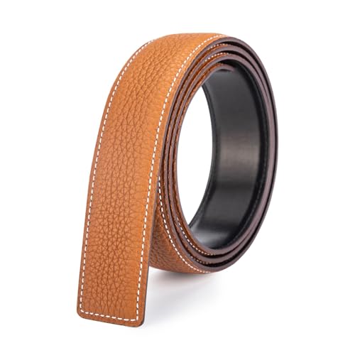 Vatee's Sangle de ceinture de rechange en cuir véritable pour Femmes/Hommes sans boucle 32mm de...