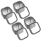 Petites boîtes en métal – construction robuste, durables, faciles à transporter et à utiliser, parfaites pour la fabrication de bougies maison et le rangement