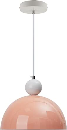 Soutas Pink Pendant Lights Kitchen Island Dome Pendant Light Adjustable ...