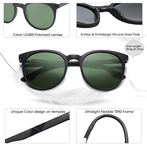 Sojos SJ2092C1 Oversized Round Polarized Sports Sunglasses thumb #2