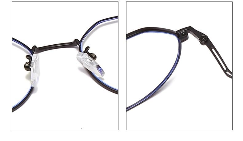 Lunettes De Lecture élégantes En Métal Polygone Pour Femmes