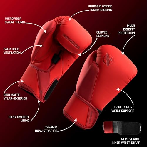 Image of Hayabusa T360 Boxing Gloves - Revolutionary Hand Ergonomics | Empowering Wrist Support | Single or Dual Strap Closure | Training, Sparring, Heavy Bag - 10 oz 12 oz 14 oz 16 oz 18 oz
