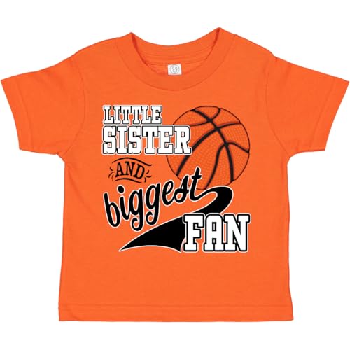inktastic Little Sister and Biggest Fan- Basketball Player Toddler T-Shirt