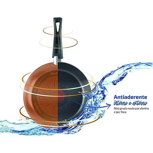 Frigideira Antiaderente Rochedo Limpa Fácil Colors 24cm