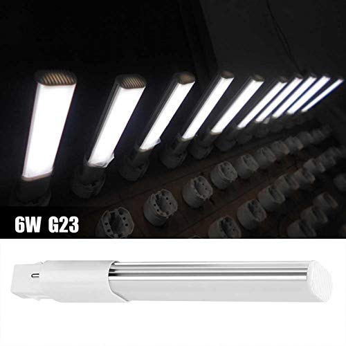 Kuuleyn 6W 2-Pin LED Compact Lamp Horizontal Recessed Tube Light Bulb Lighting Fixtures,Horizontal Recessed Light(G23-Cool White) - Image 2
