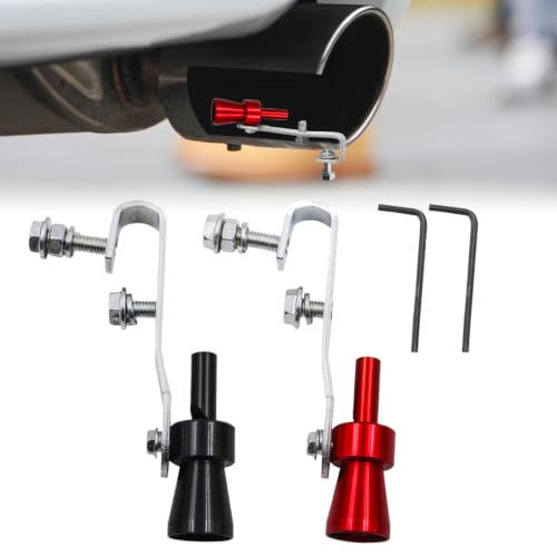 deegbbyi 2 Pièces Sifflet Sonore Turbo, Sifflet D'échappement, Simulateur de Son de Voiture Universel Siffler, Améliorateur de Bruit D'échappement, pour...