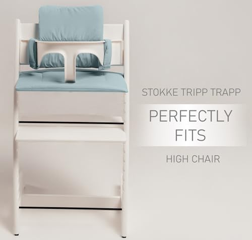 Image of Cushion Compatible with Stokke Tripp Trapp - Waterproof Soft Seat Cushion for Infants, Babies & Toddlers - High Chair Accessories, Easy to Install, Easy to Clean - Mint