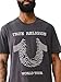 True Religion Men's SS Embroidery Radio Wave Tee – Short Sleeve T-Shirt- Phantom - Medium