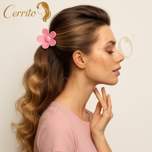 Image of Cerrito 6 Pcs Small Mix Hair Claw Clips for Women & Girls - Durable Nonslip Mini Hair Accessories perfect for styling Thick & Thin Hair, Everyday, Party & Office Styling, Multicolor