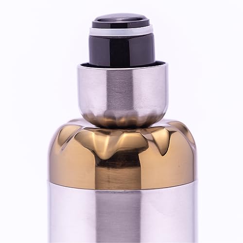 Image of Eagle Primo Stainless Steel Vacuum Double Wall Hot & Cold Water Bottle for Office Home 1000 ml Flask (Pack of 1, Gold, Steel)