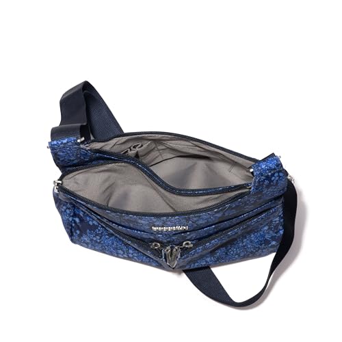Image of Baggallini Crossbody Travel Bag 11x8.5 Lightweight Water-resistant Nylon Handbag