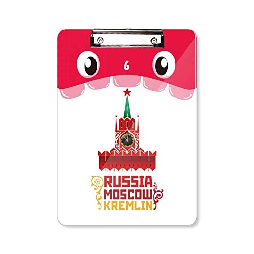 Porte-bloc Russie Moscow Kremlin accessoire papeterie A4 motif original