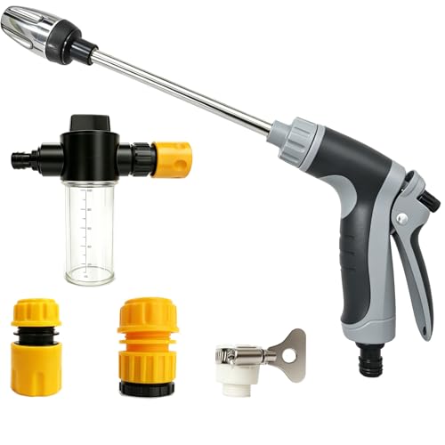 Power Jet Hochdruckpistole Gartenbrause 360 Drehbare Düse Hochdruckpistole für Gartenschlauch Hochdruckdüse für Autowäsche Terrasse