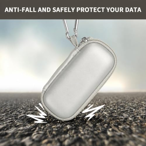 Image of USB Flash Drive Case, SD Card /Thumb Drive /Memory Cards Holder, Bag Only | SDXC /SDHC Storage, Electronic Accessories Organizer for SanDisk / for Samsung, for Students /IT /Office /School /Travel, Silver