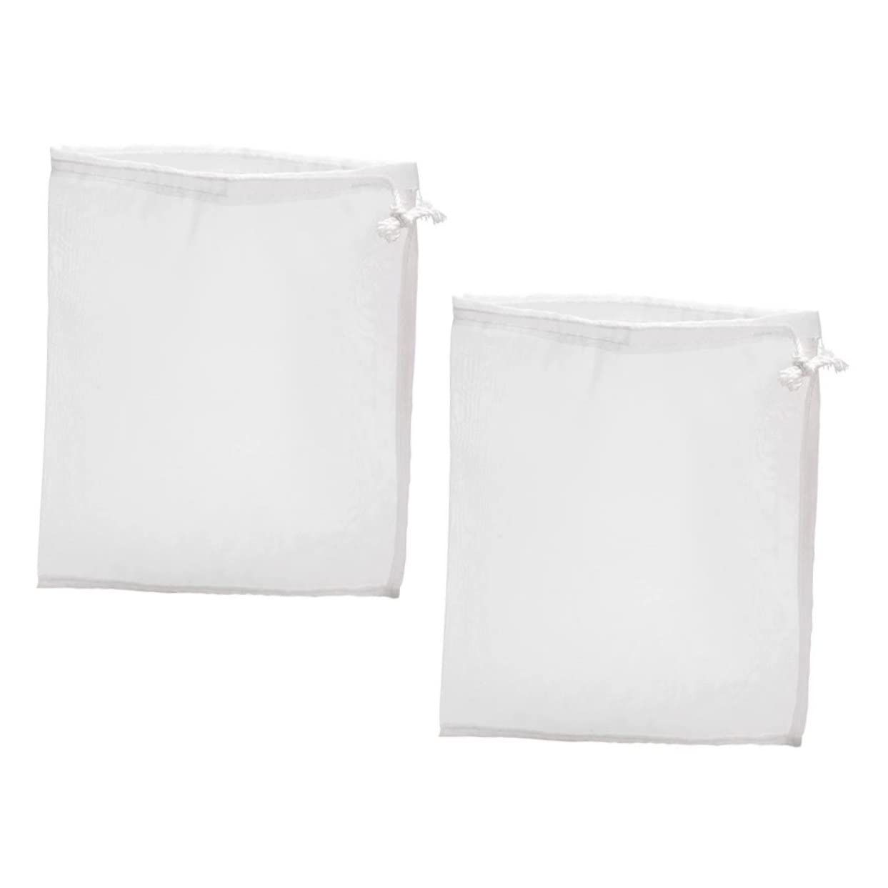 Unomor 2pcs Wine Bag Precision Filter Bag Food Grade Strainer for Winemaking Cooking Juicing Reusable Mesh for Wine and Spice Brewing