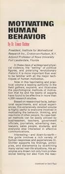 Hardcover MOTIVATING HUMAN BEHAVIOR Book