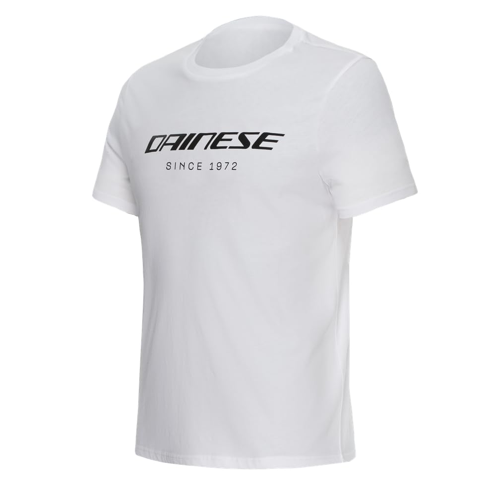 Dainese - Essence Wordmark T-Shirt, Short-Sleeved Crew-Neck T-Shirt, Man, White, L