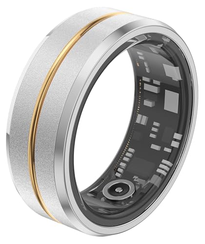 Smart Fitness Ring - Women's & Men's Waterproof Heart Rate Monitor, Sleep Tracker, Step Counter - Compatible with iOS & Android