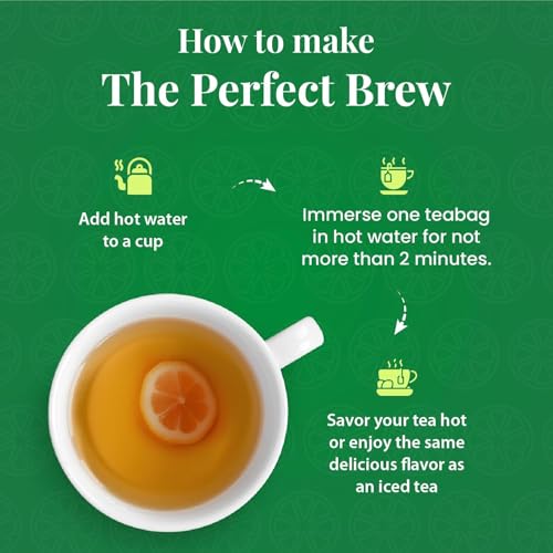 Image of Twinings Green Tea & Lemon, 25 Tea Bags| Pack of 1| Perfectly Balanced & Refreshing Taste| Light, Zesty Lemon Flavour| Low Calorie| Handpicked Green Tea Leaves| Enjoy a Hot Cup of Tea
