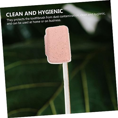 Funda para cabezal de cepillo de dientes de trigo y estuche protector 4