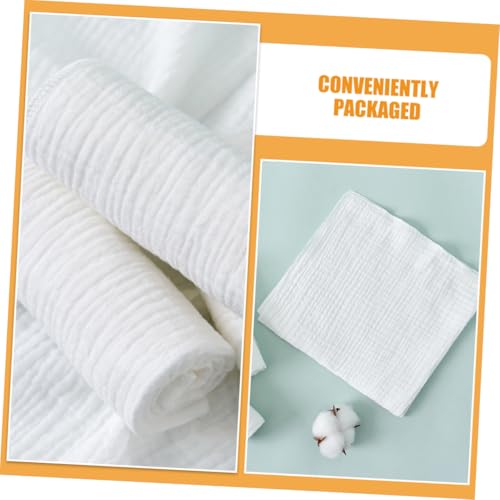 8pcs Muslin Burp Cloths for Boy Girl and Toddlers Soft Absorbent Washcloths Washable and Reusable Newborn Diapers for Spit-up and3