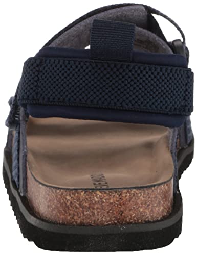 Steve Madden Boy's Adaptive Lance Sandal, Navy, 4 Big Kid #TOP2