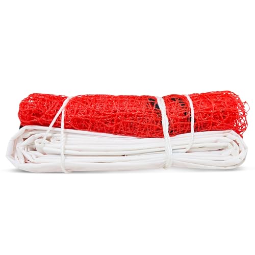 Image of Vixen Nylon Badminton Net | Standard Size Durable Sports Net with Strong Border & Ropes | Indoor & Outdoor Badminton Practice & Match Play (Sniper Badminton Net)
