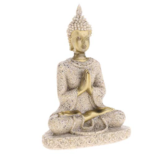 Ganesh Bouddha figurine sculptée main statue grès