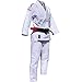 FUJI All-Around Brazilian Style Jiu Jitsu Uniform, White (Pink Lettering), Size W1