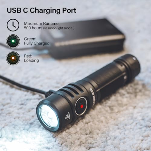Sofirn SC29 LED Torch Rechargeable 3000 Lumen Torches LED Super Bright with 6 Modes, Portable Small Torch with Battery - Image 2