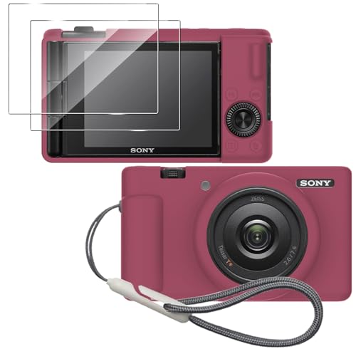 Funda de silicona para cámara Sony ZV-1 II roja miniatura 1