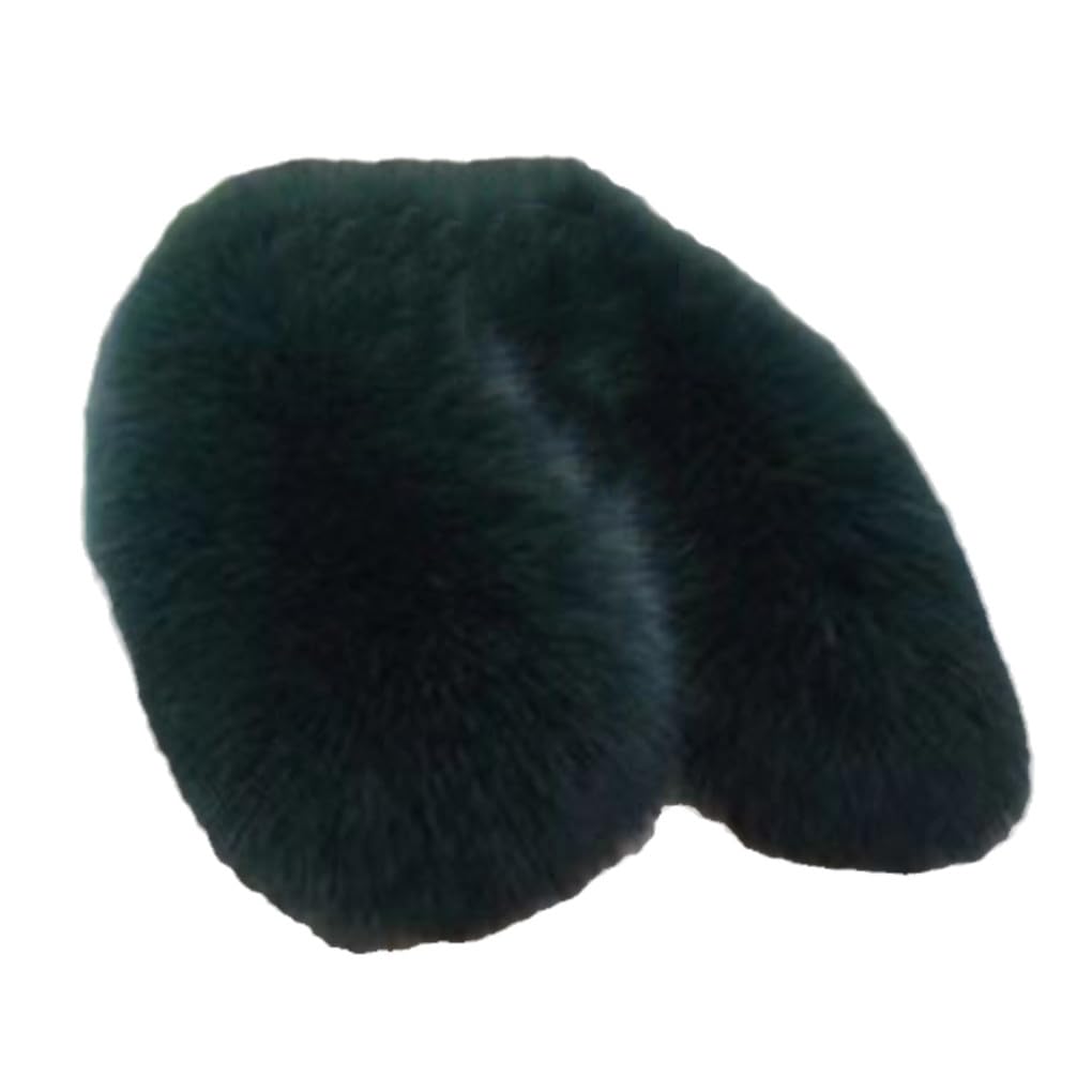 Jegsnoe Bufanda De Piel De Invierno con Cuello De Piel para Abrigo, Bufandas Cortas, Bufanda De Piel para Mujer, Bufandas Cortas con Cuello Cuadrado