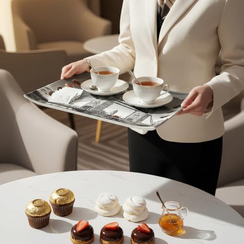 Image of Crystal By UPC Melamine Serving Tray, Set of 3 (Small, Medium and Large Size) Star Series Tray