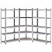 Pack 2 Estanterías Modulares y 1 Estantería Esquinera Galvanizadas 5 Baldas Ajustables GH91