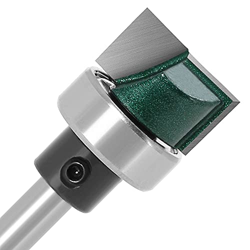 Wolfride Hinge Mortise Router Bit 1/4-Inch Shank Hinge Template Router Bit Bottom Cleaning Router Bit #TOP2