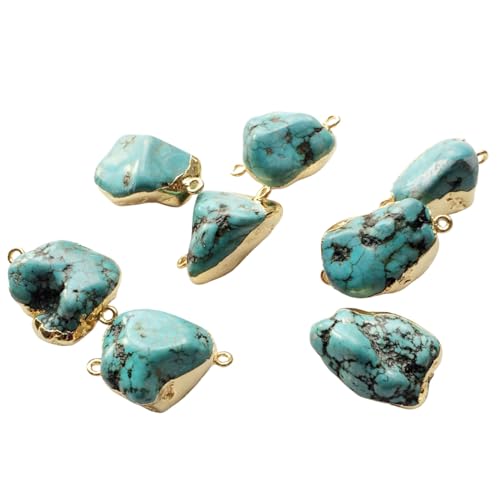 Connecteurs polis turquoise 925 argent or pour réparer ou rigidifier un bracelet