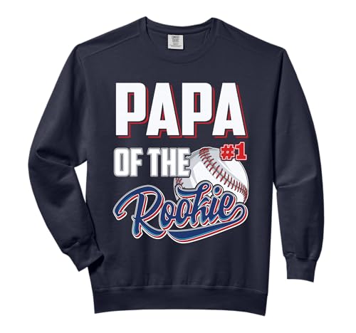 Papa of Rookie 1 Years old Team 1st Birthday Baseball