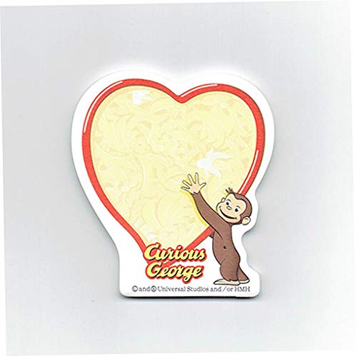 おさるのジョージ(キュリアスジョージ)　ふせん　ハート　11432【付箋　メモ　キャラクター　カード　文房具】【即日・翌日発送】