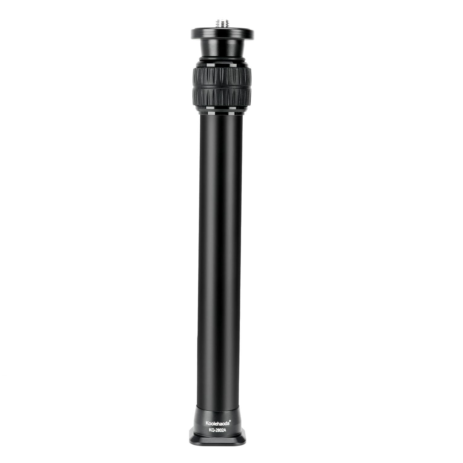 Koolehaoda Perche Télescopique en Aluminium en 2 Sections, Monopode avec Fixation Arca Swiss pour Trépieds, Rotules, Stabilisateurs et Appareils Photo, Charge Maximale 15 kg (KQ-2802A)