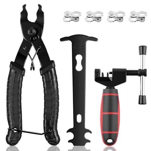 Gykutix Kit Derive Chaine Velo Universel, Dérive de Chaîne pour Vélos, Outil Pince Chaine Velo, Outils de Verrouillage Chaîne de Vélo pour...