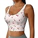 Lovely Sweet red Cherry Print Lightweight Trendy Women Sports Vest Yoga Workout Running Vests All Seasons