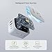 EPICKA Hybrid Wall Charger 8 Outlet Multi Plug Dorm Room Essentials Wall Outlet Extender with 4 USB Ports(2USB C PD 20W), No Surge Protecter Fast Charging Folderable Expander for Cruise, Travel, White