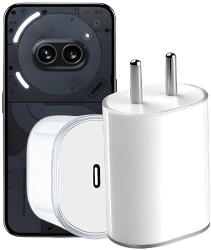 Image of AINE Power(45W)Fast Charger for Nothing Phone|PD 3.0 PPS BIS Certified Adapter|Compatible with Nothing Phone 3A /3A Pro /2 /2A /2A Plus /2A Special Edition /1 /CMF Phone 1|Original Rapid Charging,White